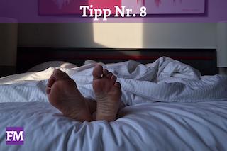 Achte auf deine Schlafposition