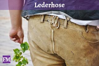 Lederhose für das Münchener Oktoberfest